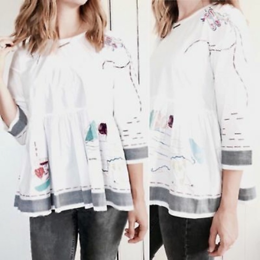 Holding Horses World Traveller Peplum Blouse - Picture 2 of 8